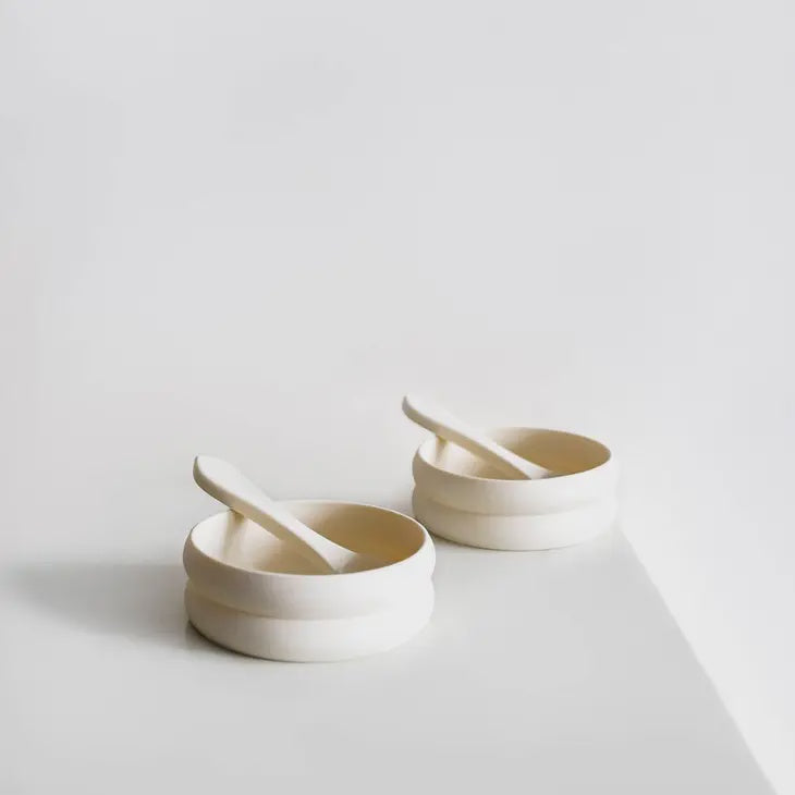 The Bubble Bowl/Spoon 2 Pack -Oatmilk