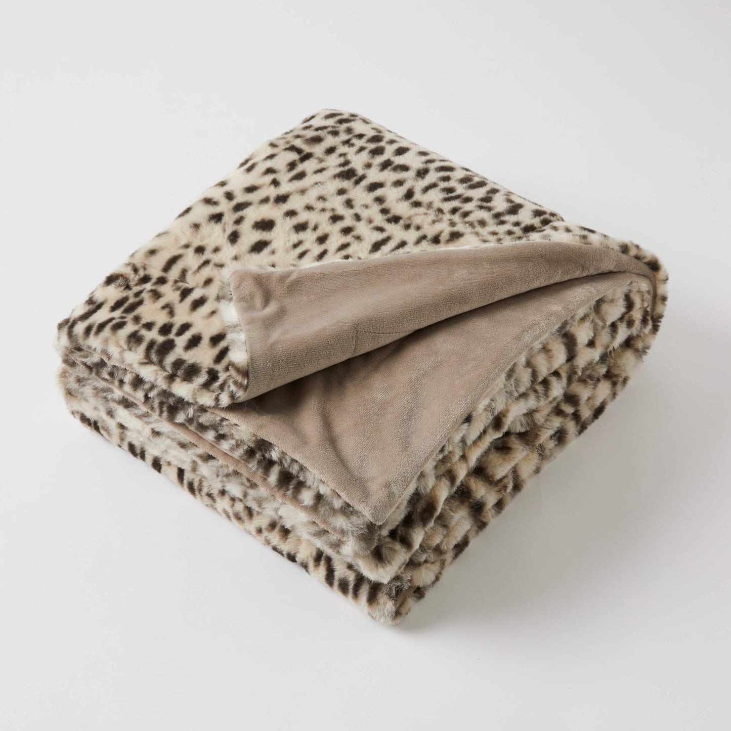 Animal Print Faux Fur Throw