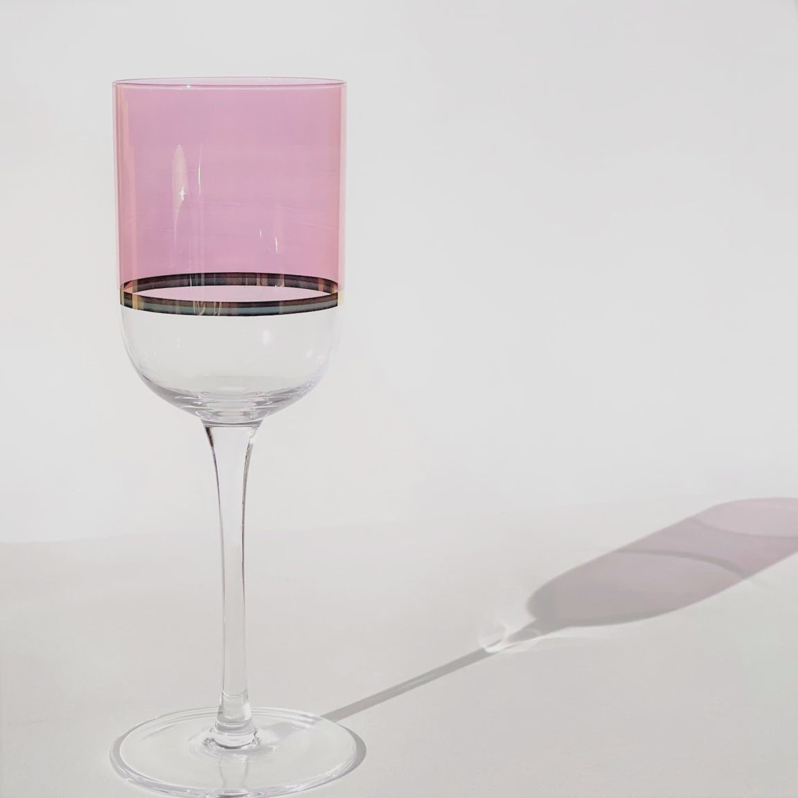 Gilda Wine Glass Rose & Gold