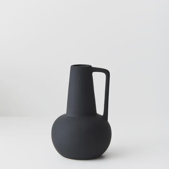 Vase - Lucena - Medium Black