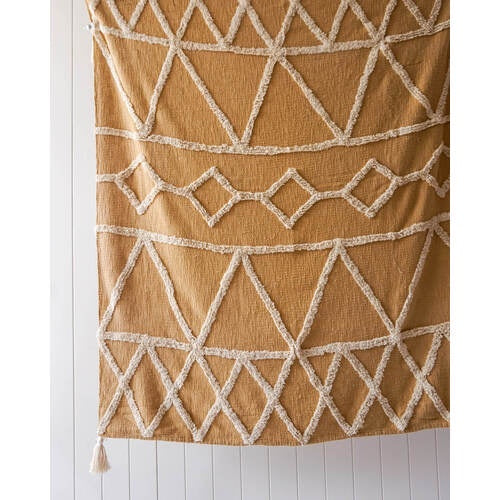 Arcadia Throw Blanket - Butterscotch
