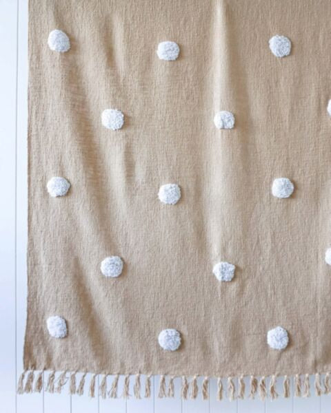Belvidere Throw Blanket - Natural