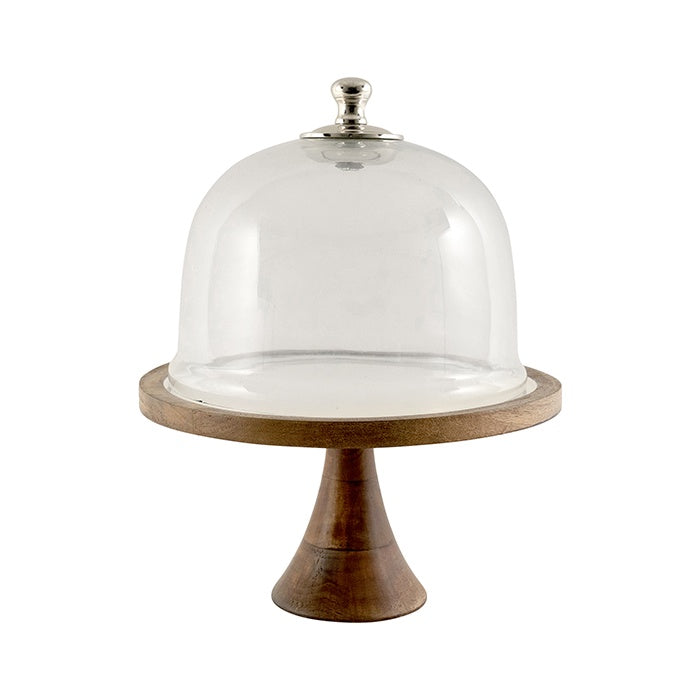 Webster Mangowood & Glass Pedestal