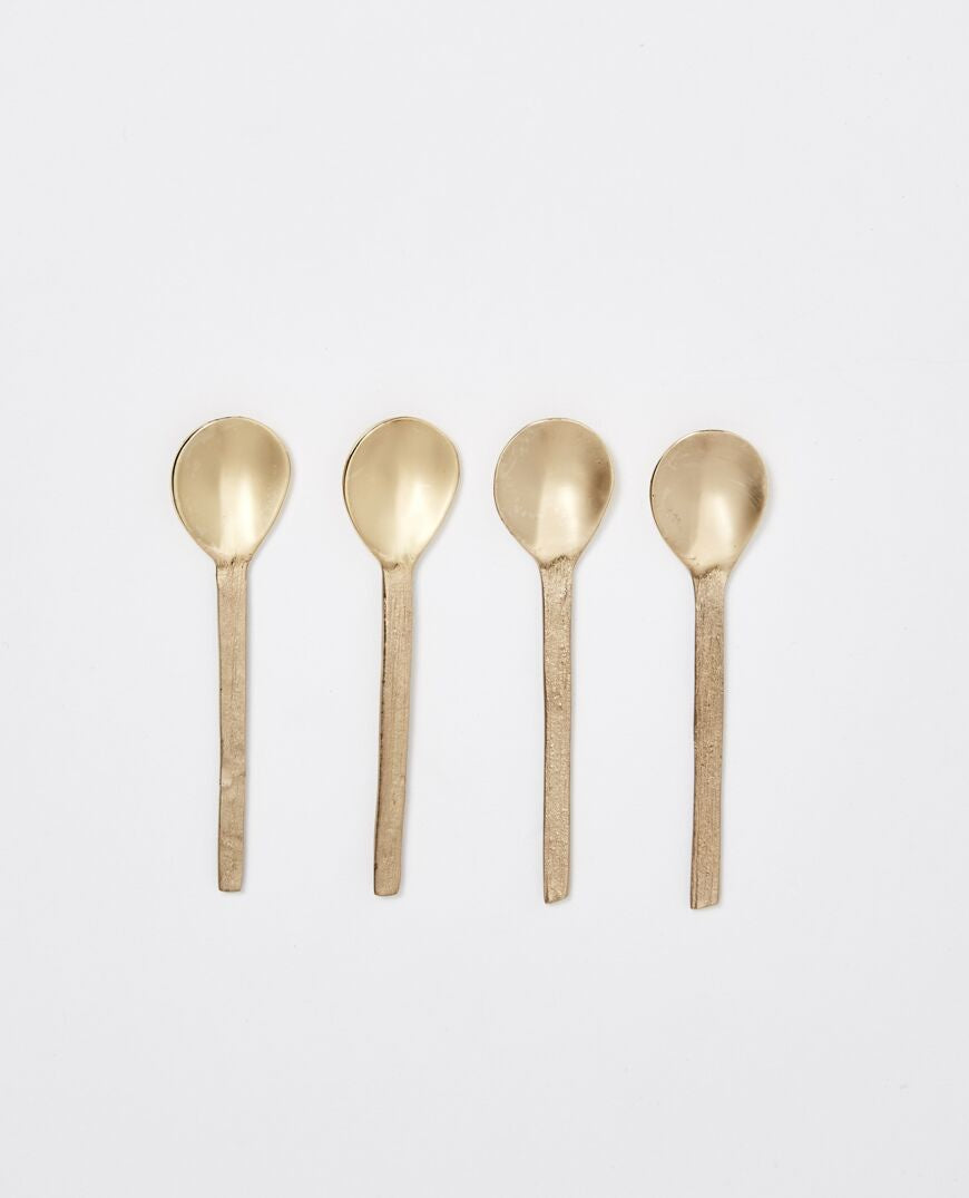 Dante Brass Teaspoon - Set Of 4