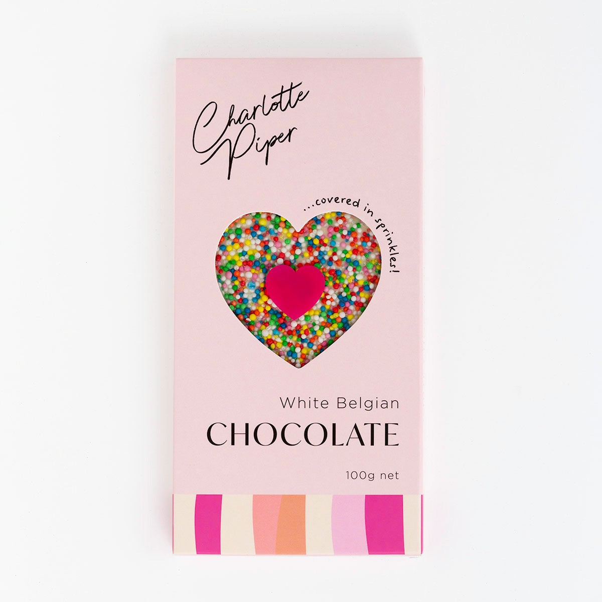Chocolate Bar With Sprinkles - White