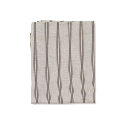 Macedon Charcoal Stripe Tablecloth
