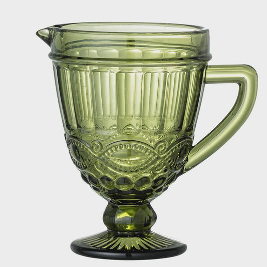 Florie Green Glass Jug