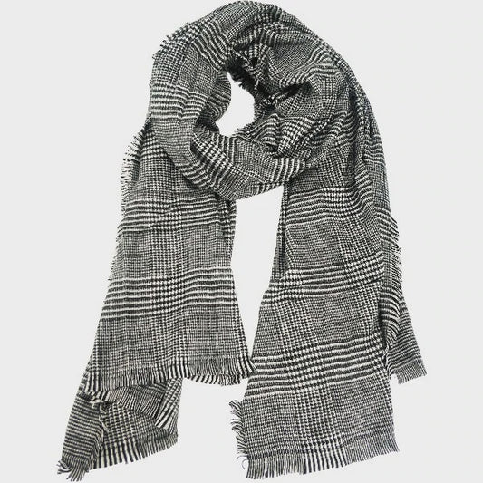 Alexa Plaid Scarf Grey