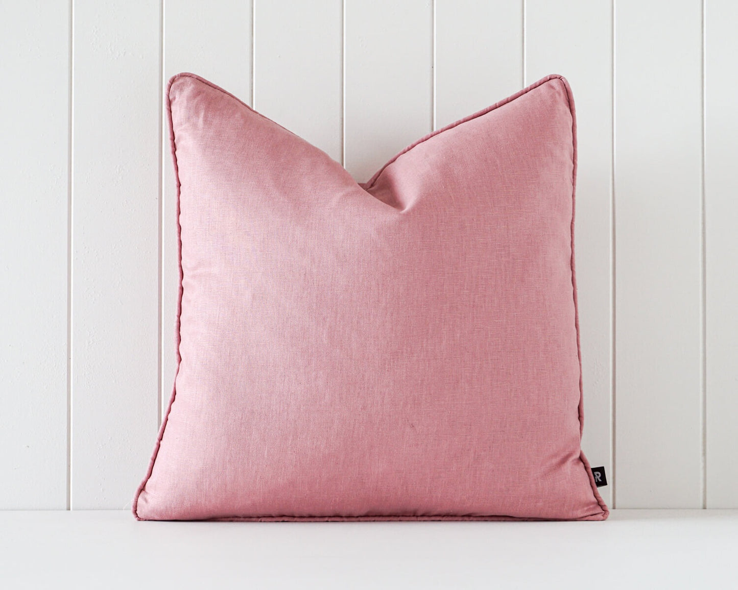 Linen Feather Insert Indoor Cushion - Rose 50x50