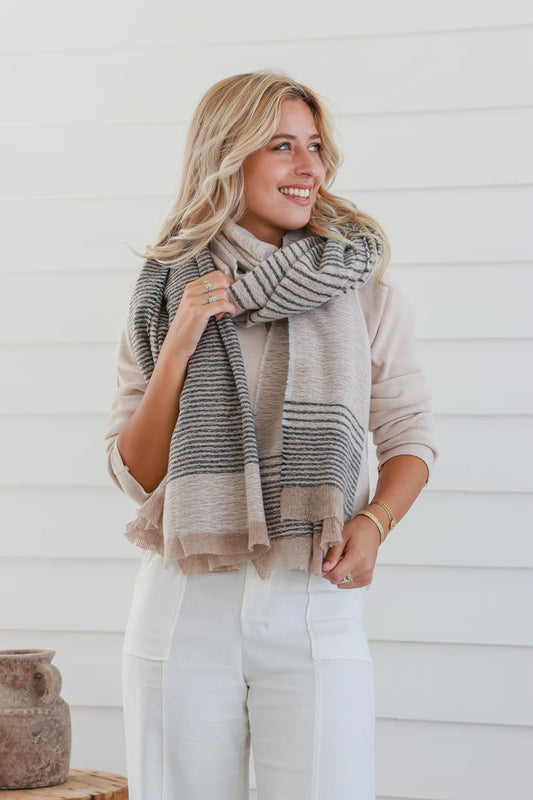 Luxe Scarf - Soft Grey