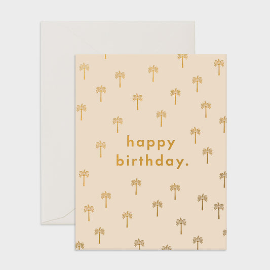 Birthday Card - Palm Trees