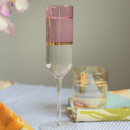 Gilda Champagne Flute Rose & Gold