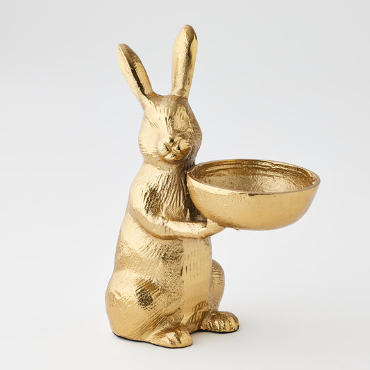 Rabbit Sculpture With Bowl