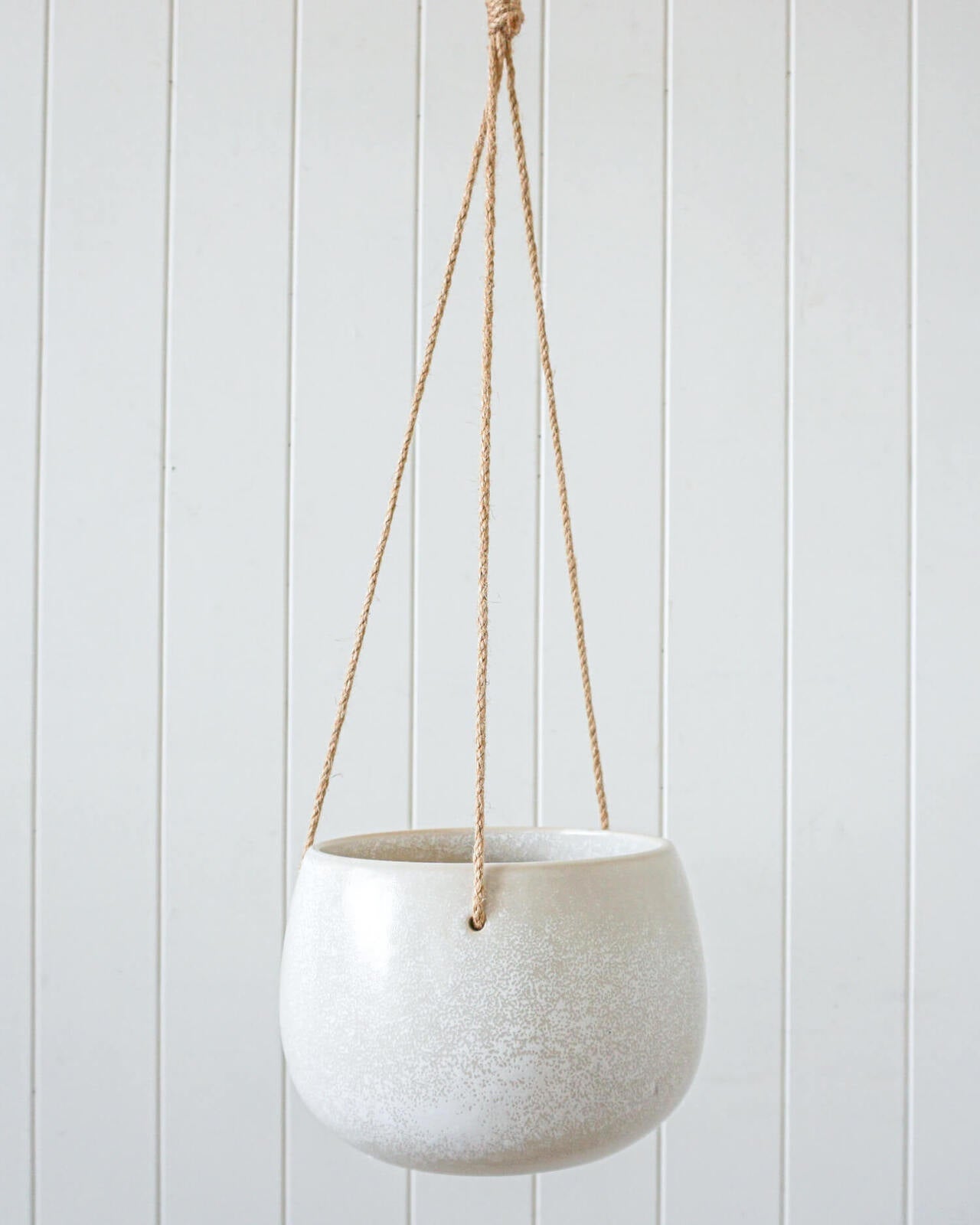 Cornelius Hanging Pot/Planter - Blanc