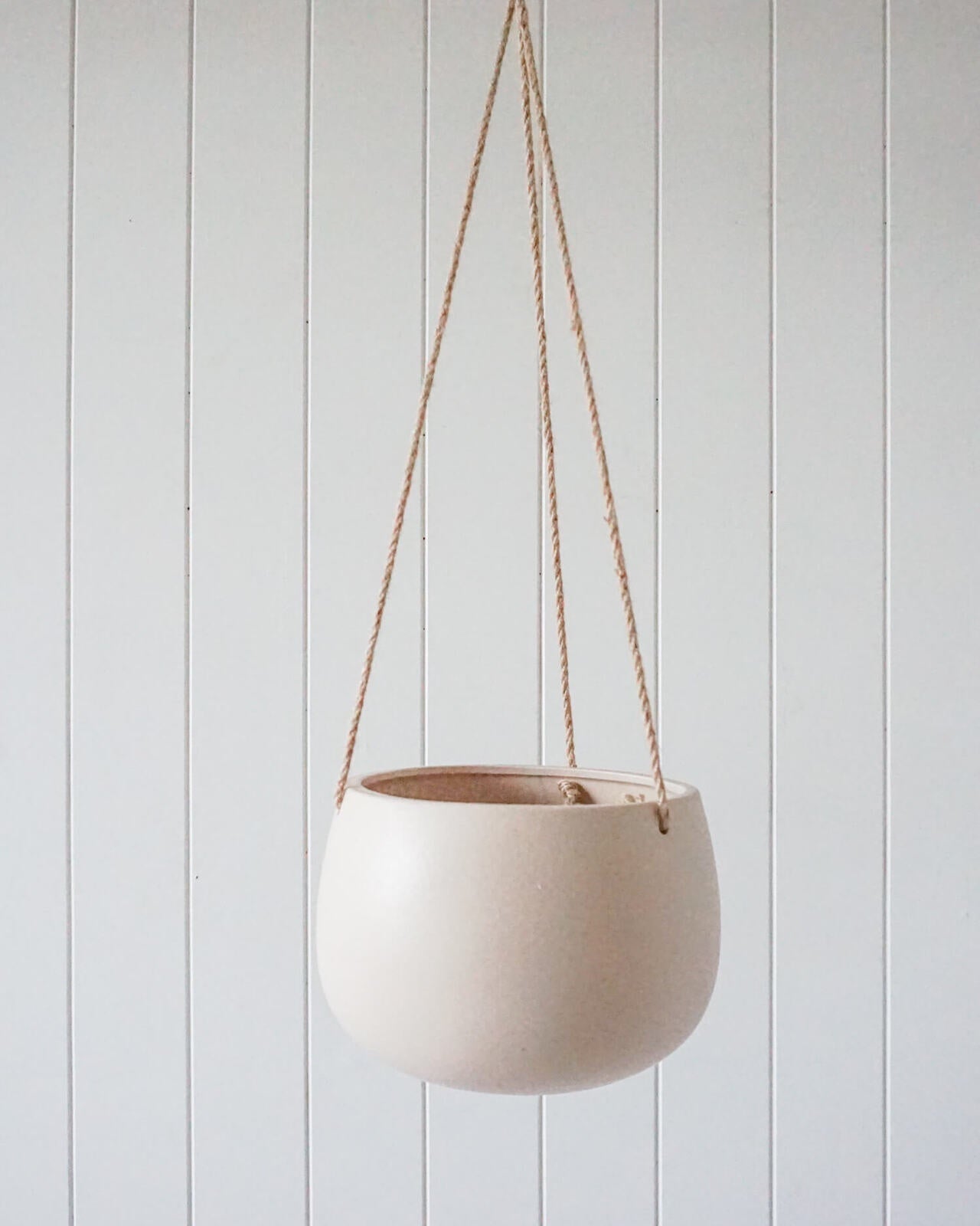 Cornelius Hanging Pot/Planter - Beige