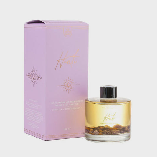 Hunti' | Crystal Diffuser Of Tranquillity - Camellia & Lotus Blossom