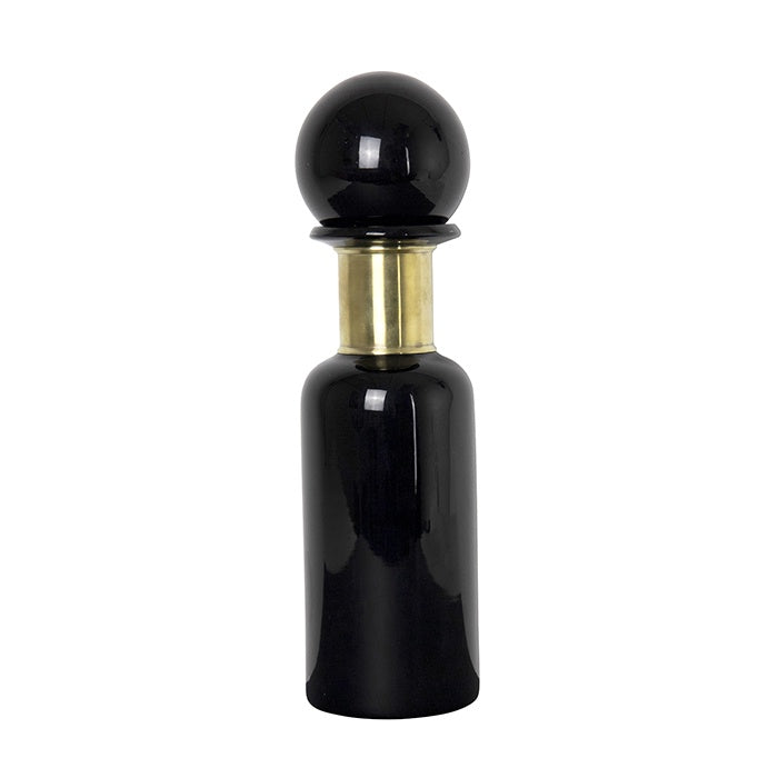 Nero Glass Bottle Large - Black