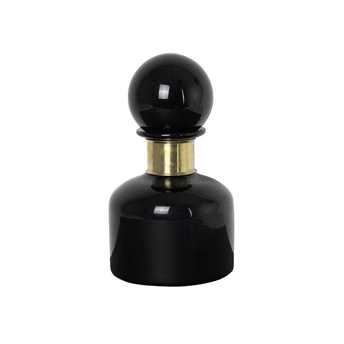 Nero Glass Bottle Small - Black