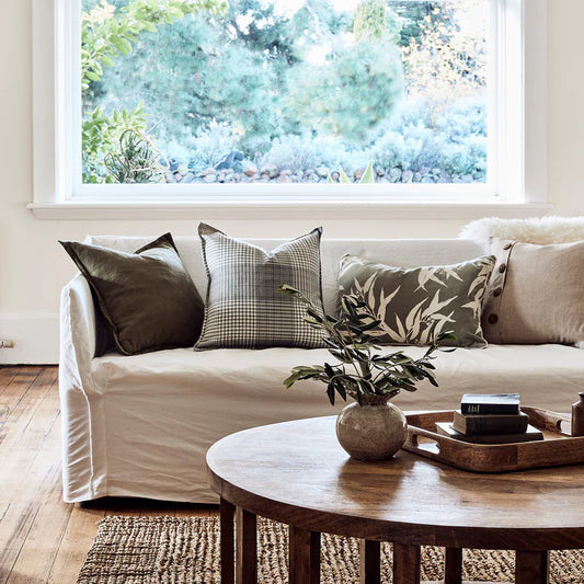 Sutton Check Cushion