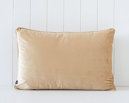 Velvet Cushion 60 x 40cm - Buttermilk