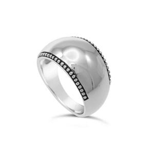 Sterling Silver Ring With Edging