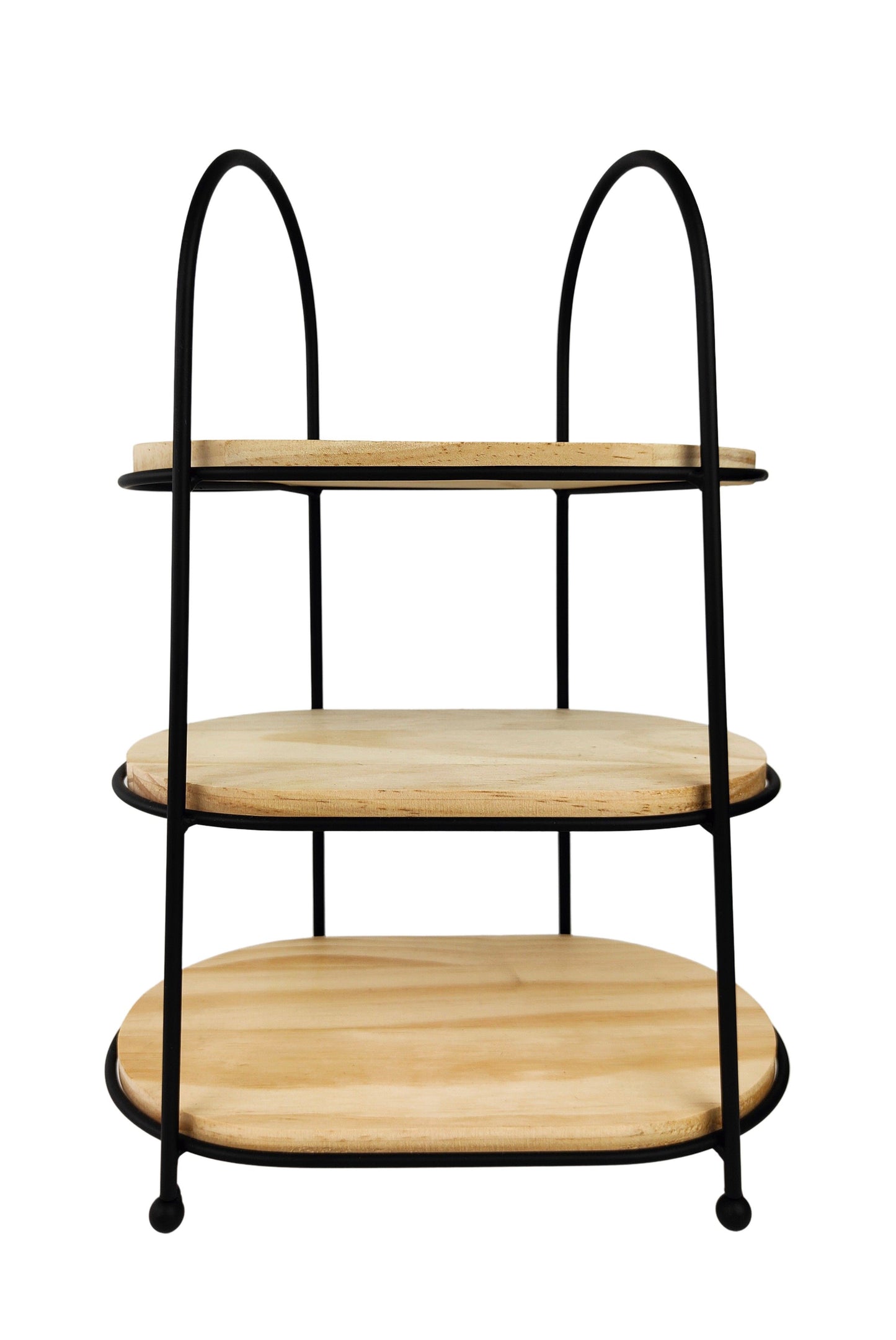 Wooden 3 Tier Serving Stand Natural