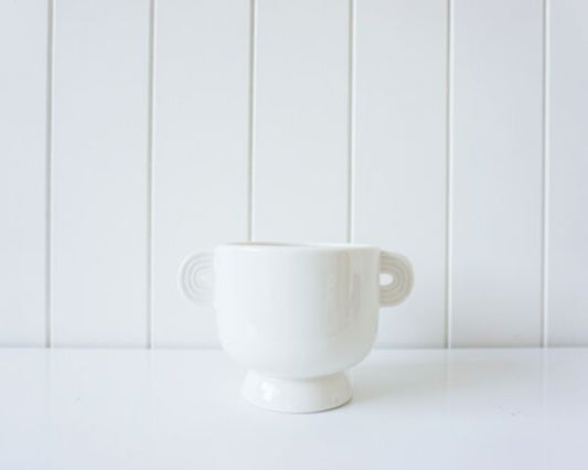 Pot Planter Cup - White