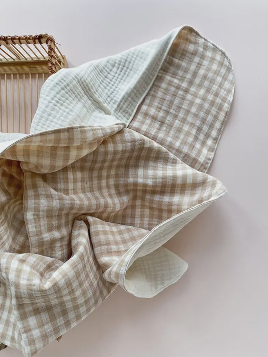 Muslin Blanket | Little Checkers - Large