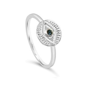 Evil Eye SS Ring
