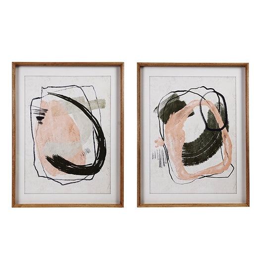 Niva Swirl Modern Wall Art Set